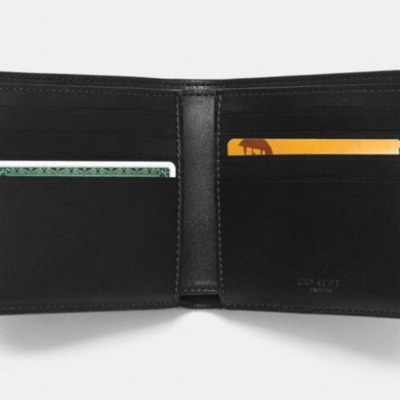 NWT COACH DOUBLE BILLFOLD WALLET IN SIGNATURE - Picture 10 of 11